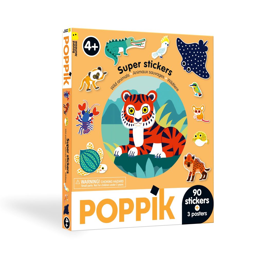 Super Stickers - Animais Selvagens - POPPIK