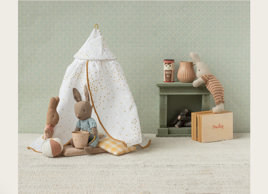 Dossel de cama, Miniatura – Branco creme - Maileg