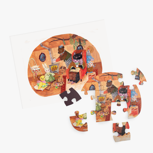 Conjunto de 4 Puzzles - 12 Peças - MOULIN ROTY