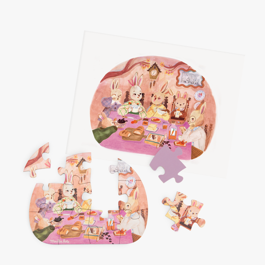 Conjunto de 4 Puzzles - 12 Peças - MOULIN ROTY
