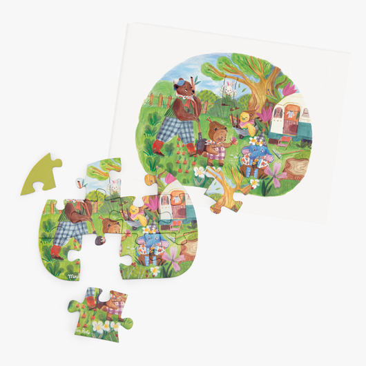 Conjunto de 4 Puzzles - 12 Peças - MOULIN ROTY