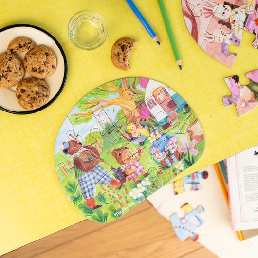 Conjunto de 4 Puzzles - 12 Peças - MOULIN ROTY