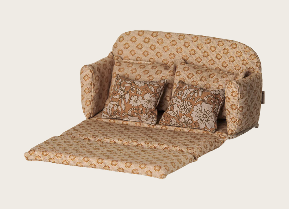 Sofa bed, Mouse, Large - Ocher - MAILEG