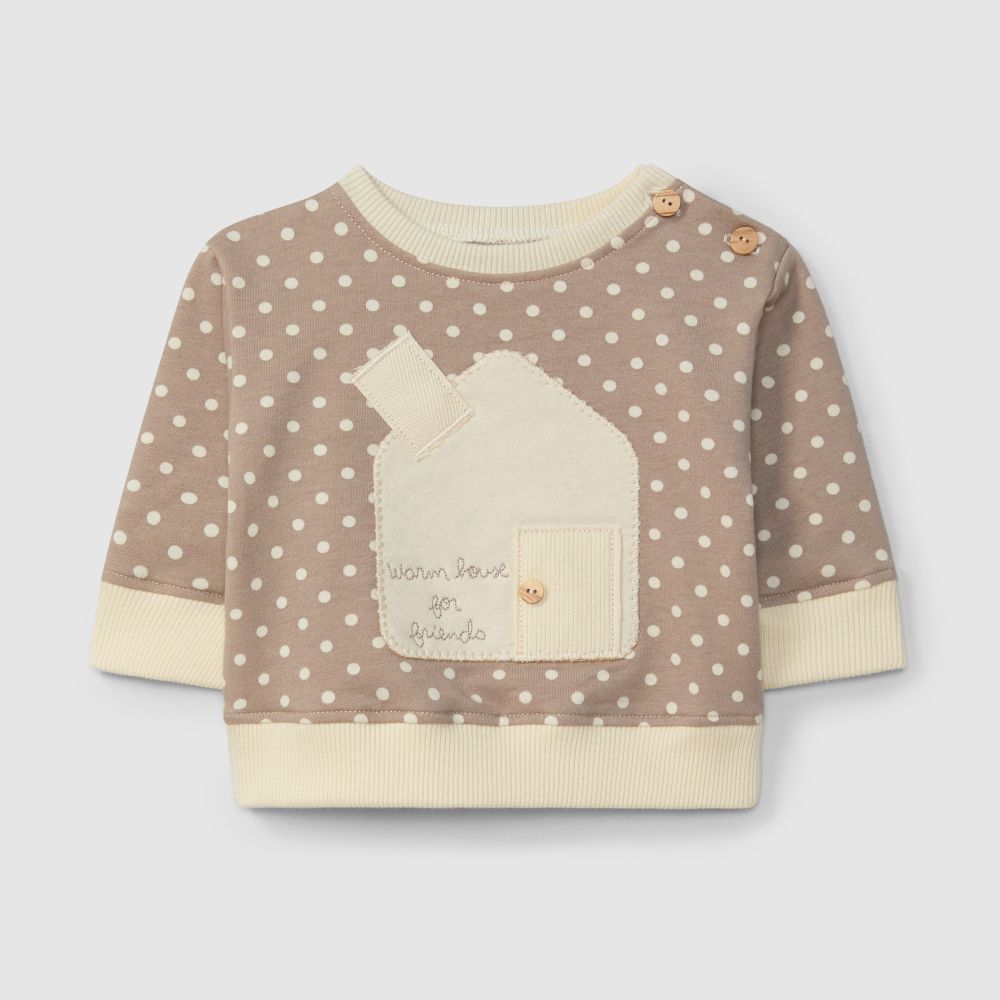 Sweatshirt casinha pintas 'warm house for friends' - Snug