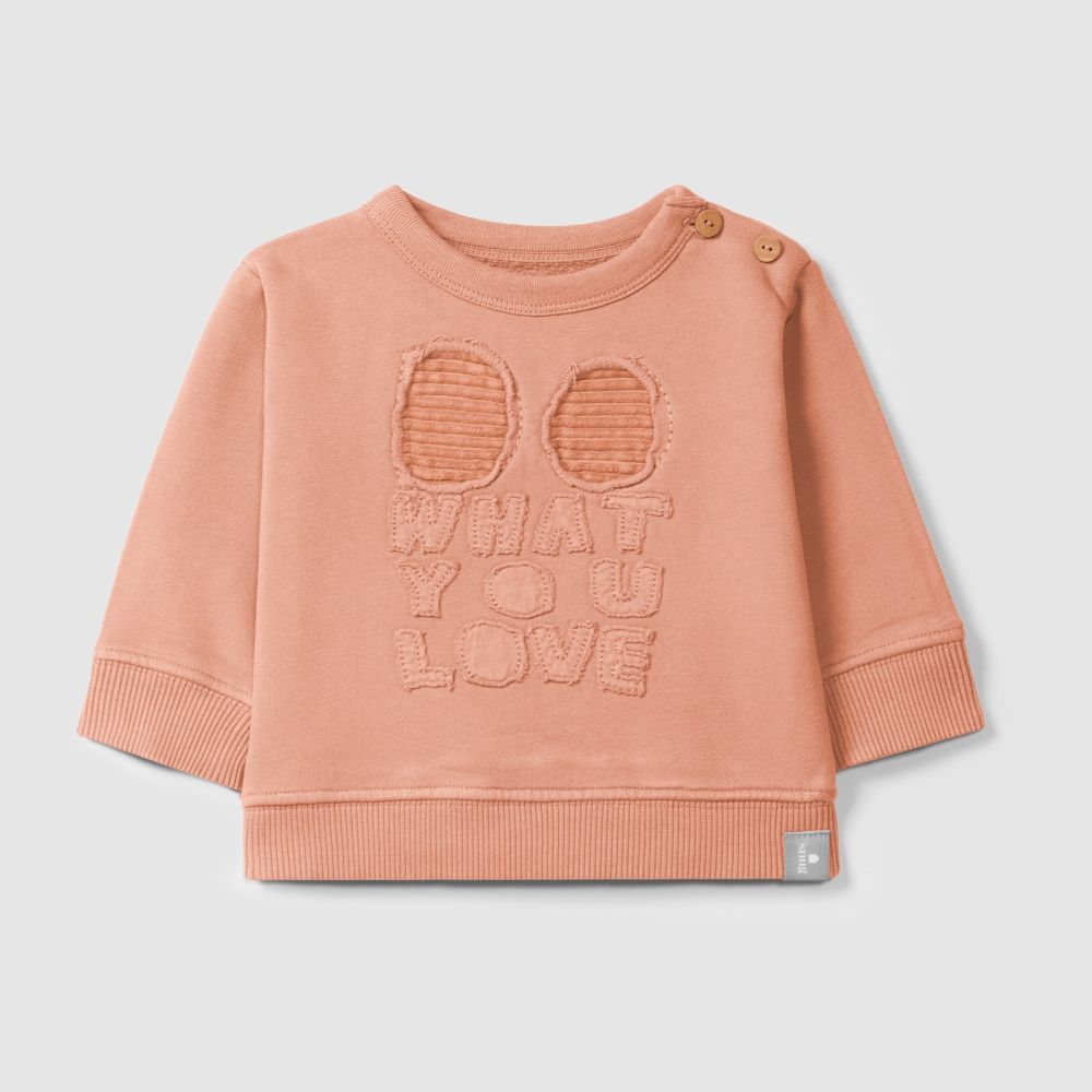 Sweatshirt em felpa 'Do what you love'| Rosa - SNUG