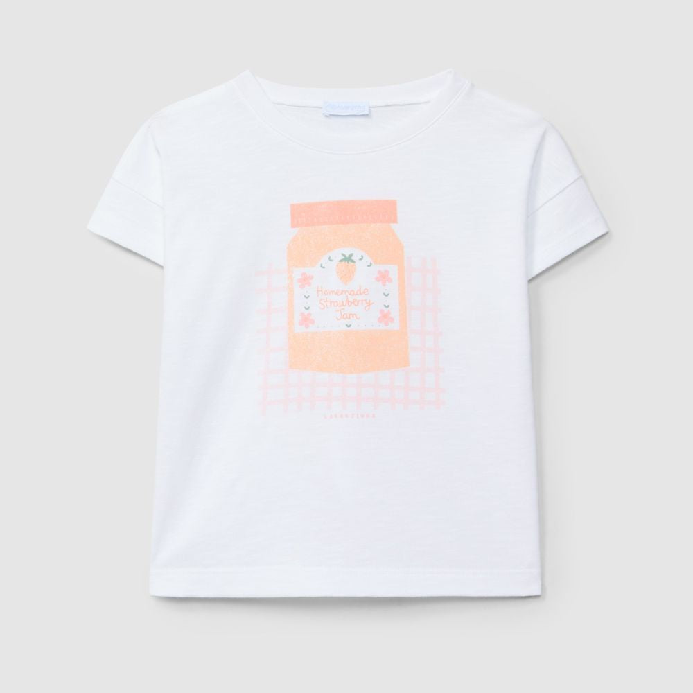 T-shirt "Homemade strawberry jam" - Laranjinha