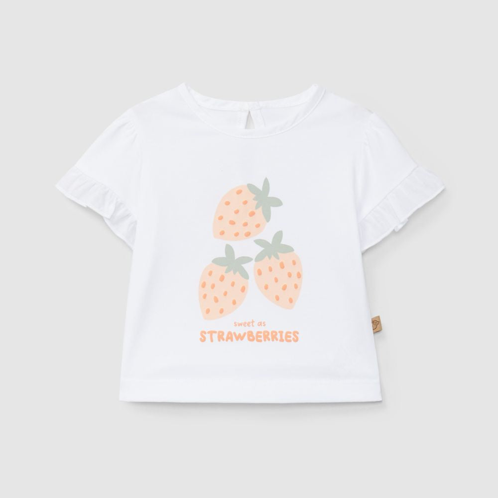 T-shirt "Sweet as strawberries" - Laranjinha