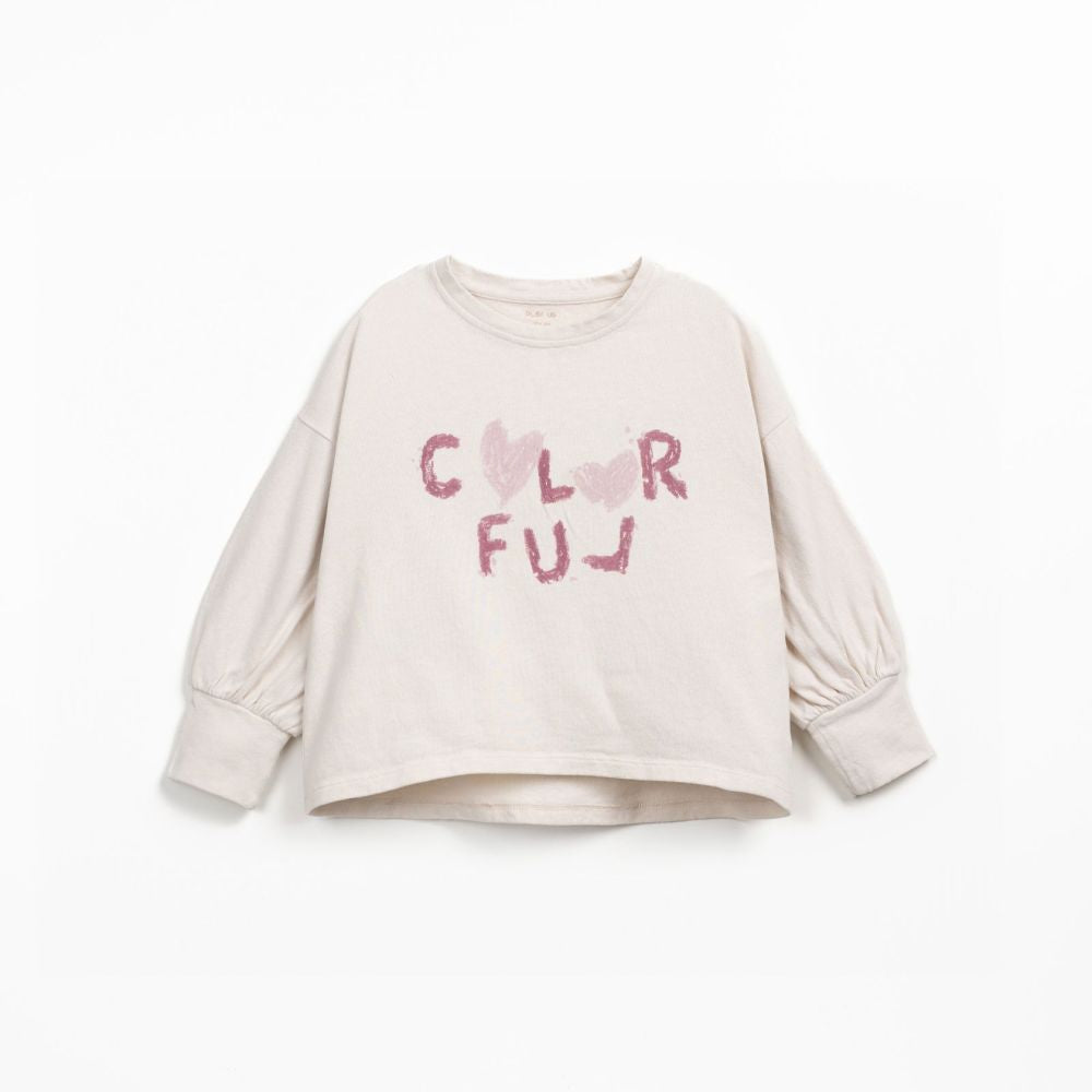 T-shirt com desenho à frente - Play Up