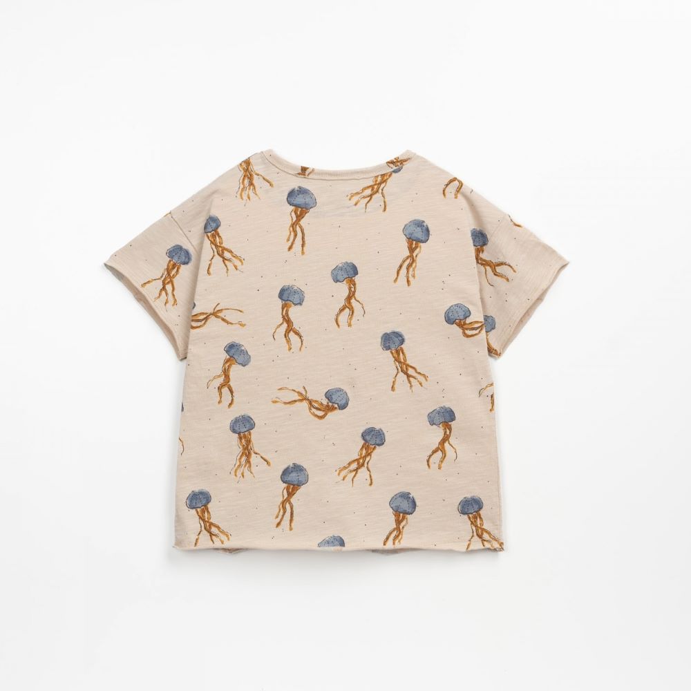 T-shirt com estampado e bolso no peito - Play Up