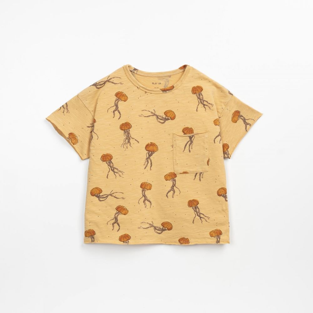 T-shirt com estampado e bolso no peito - Play Up