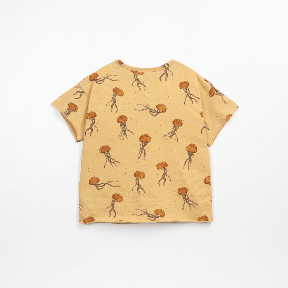 T-shirt com estampado e bolso no peito - Play Up