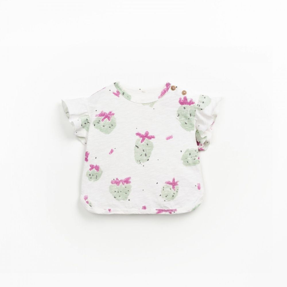 T-shirt com estampado em algodão orgânico - Play Up