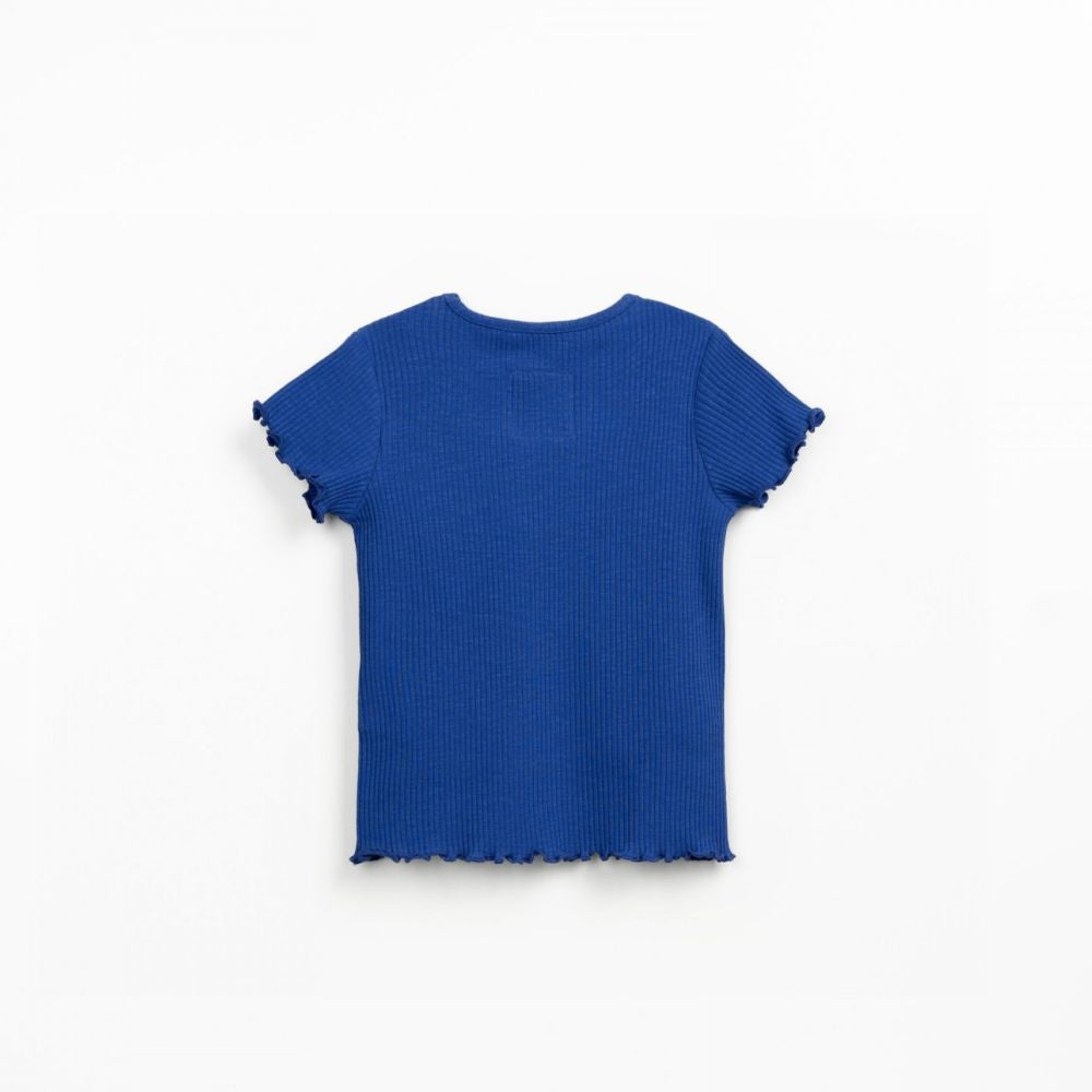 T-shirt de malha canelada em algodão orgânico - Play Up