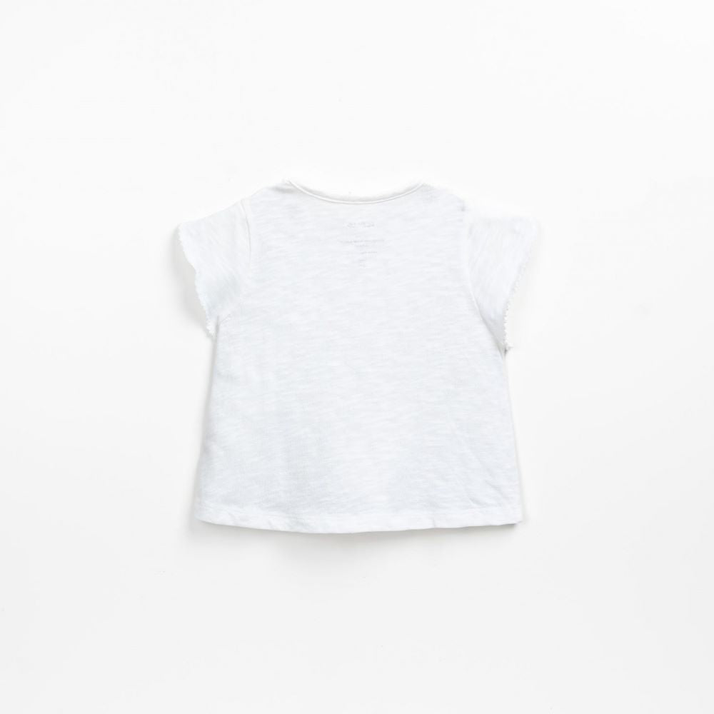 T-shirt em algodão orgânico com botões no ombro - Play Up