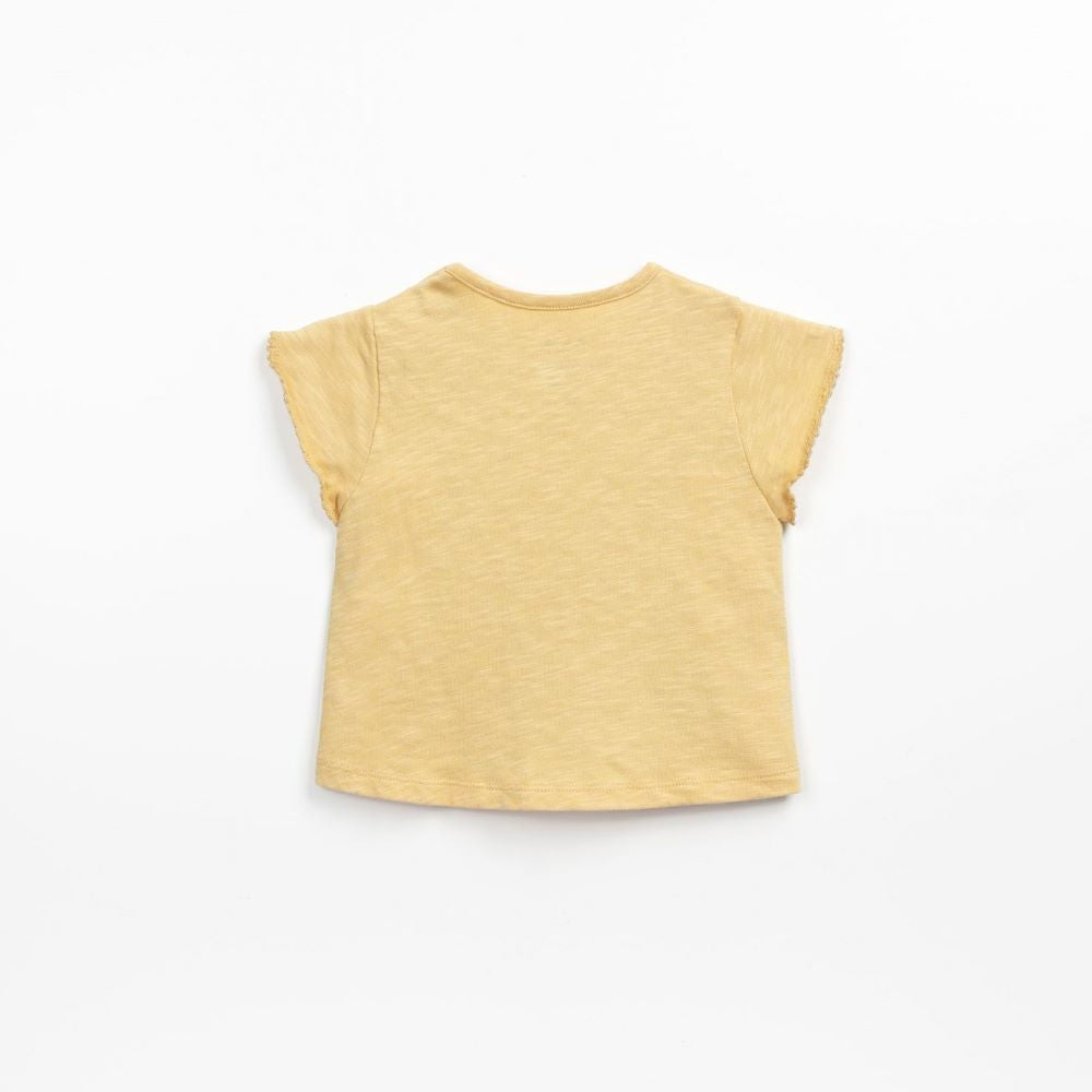 T-shirt em algodão orgânico com botões no ombro - Play Up