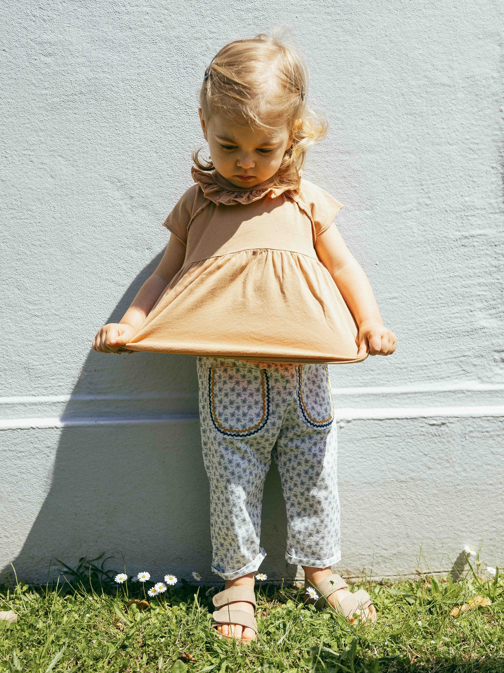 T-shirt em malha lisa com gola de folho - Snug