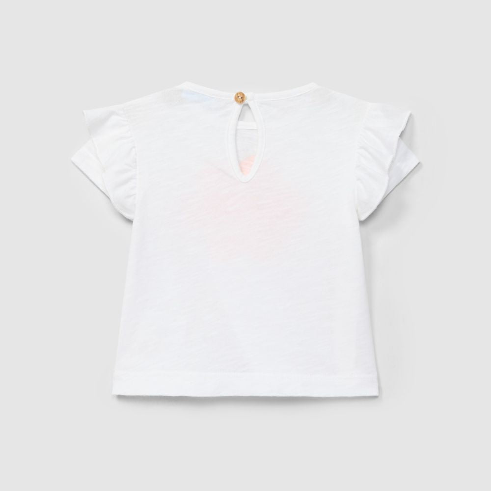 T-shirt 'pretty flower blooming' - Laranjinha