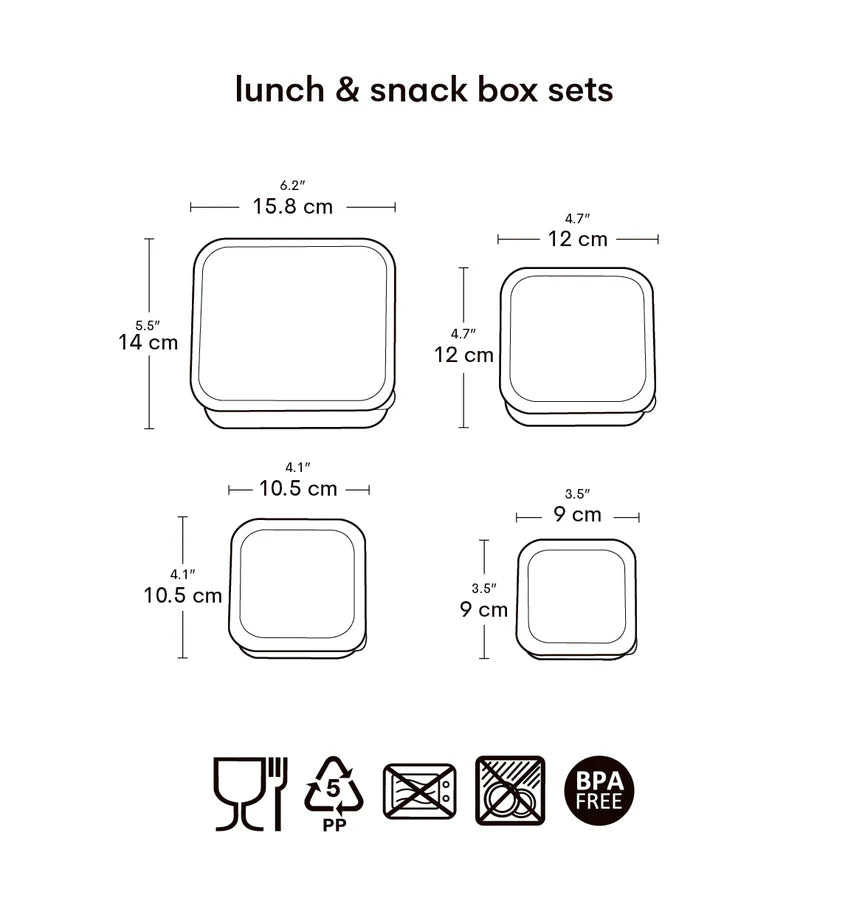 Lunch & snack box CHERRIES - A LITTLE LOVELY COMPANY