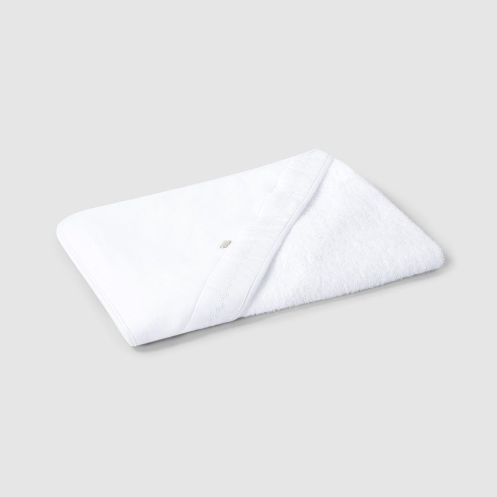 Toalha de banho com detalhe de fita bordada - Laranjinha