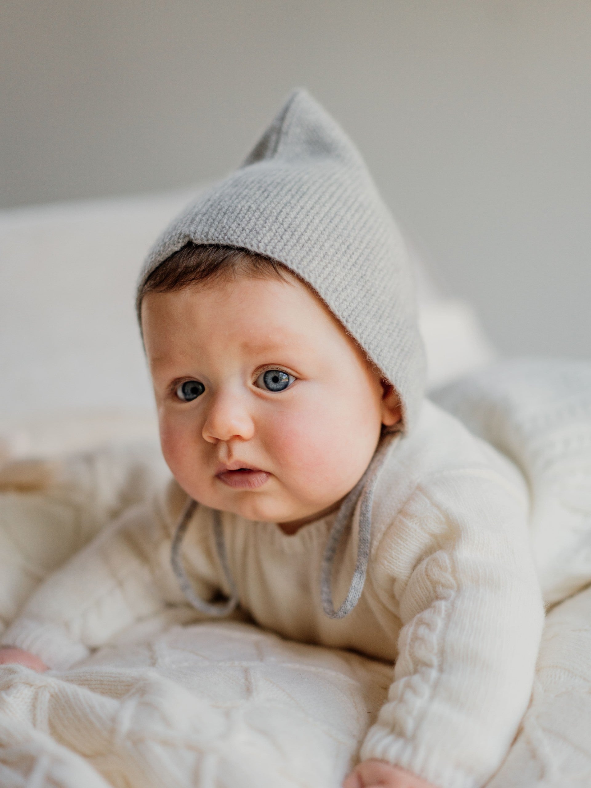 Touca tricotada em lã merino | SNOWFLAKE - Wedoble