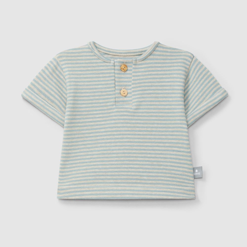 T-shirt de riscas em algodão - Snug