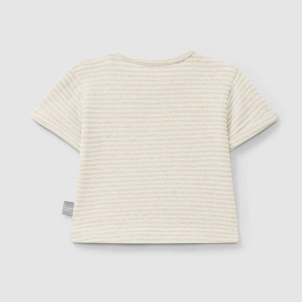 Tshirt de riscas em algodão - Snug