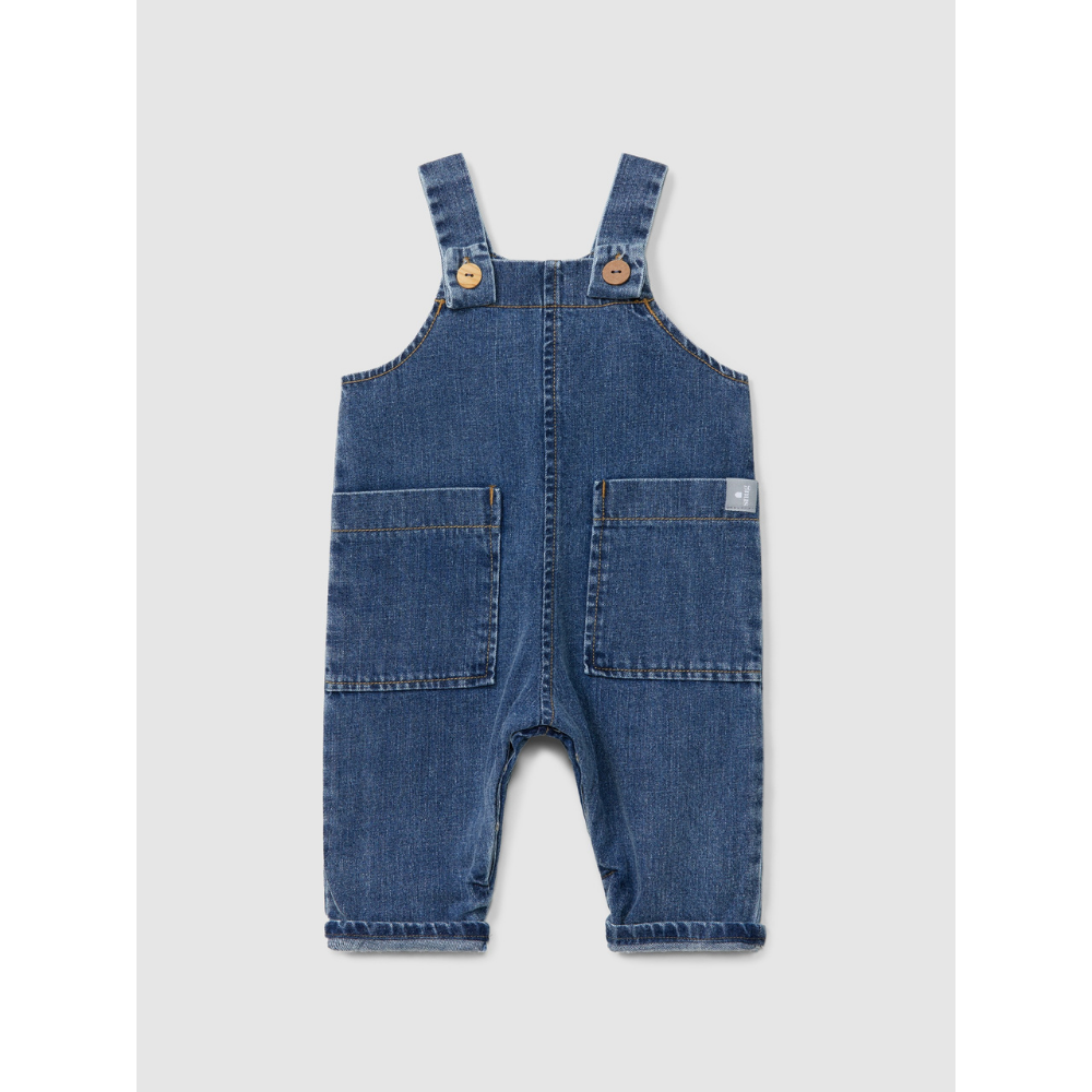 Jardineiras em denim de algodão orgânico - SNUG