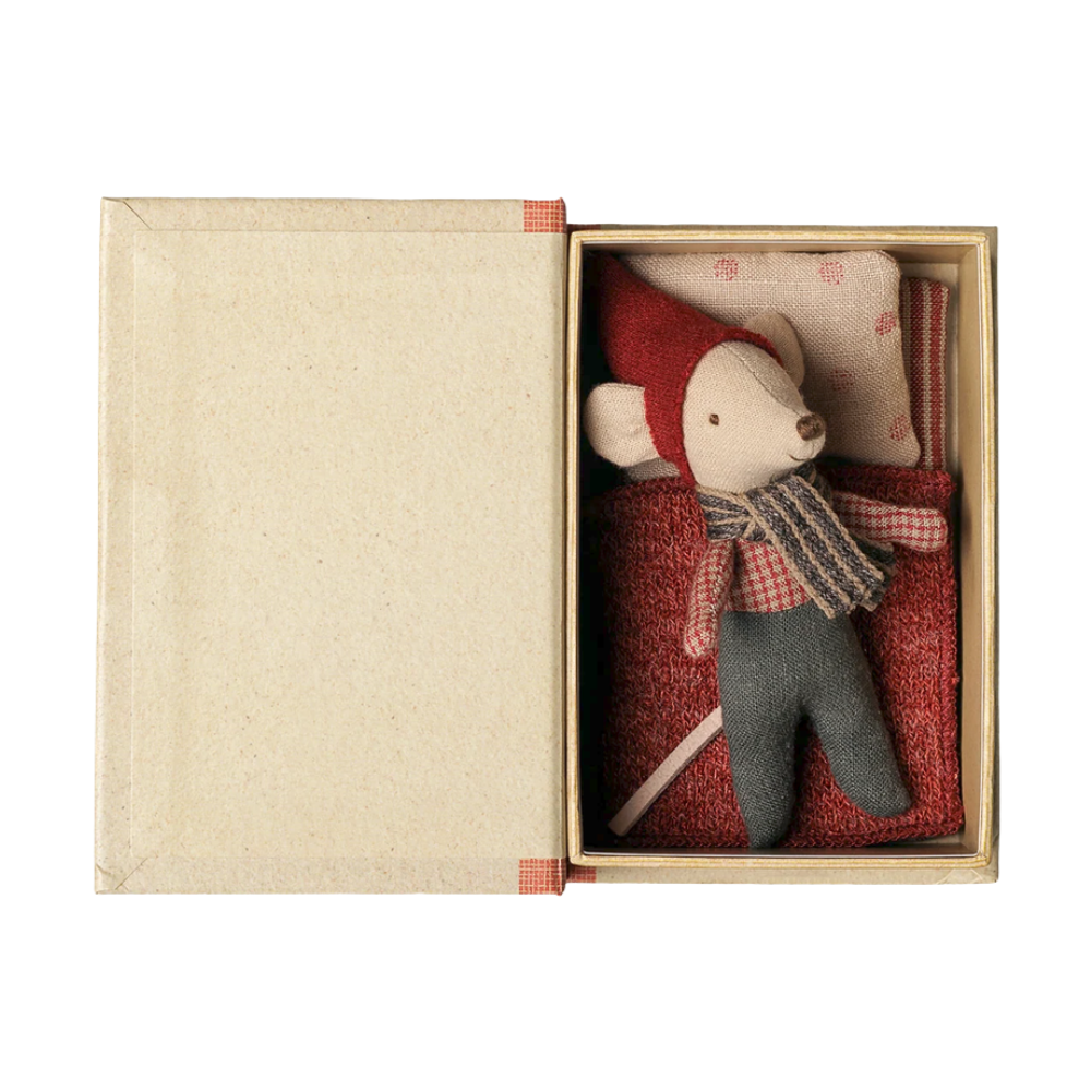 Christmas mouse, Baby in book - MAILEG