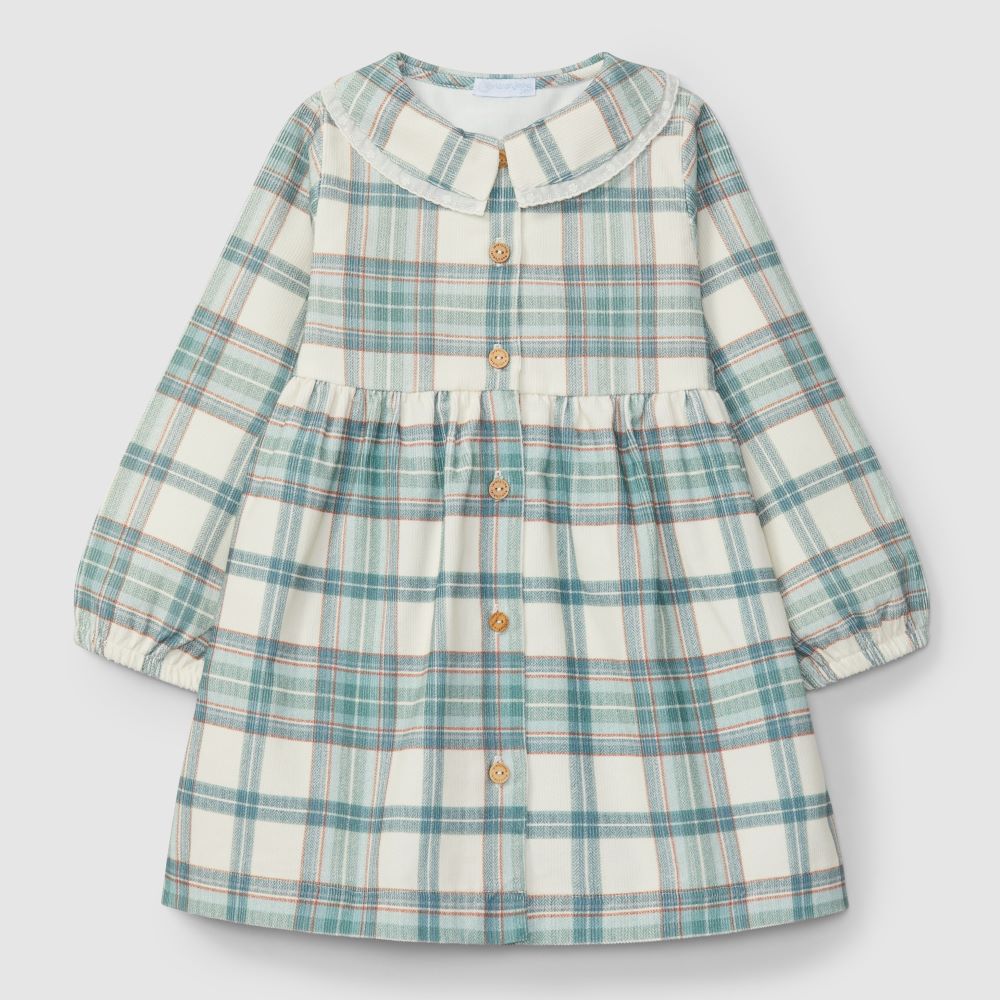 Vestido bombazine xadrez - Laranjinha