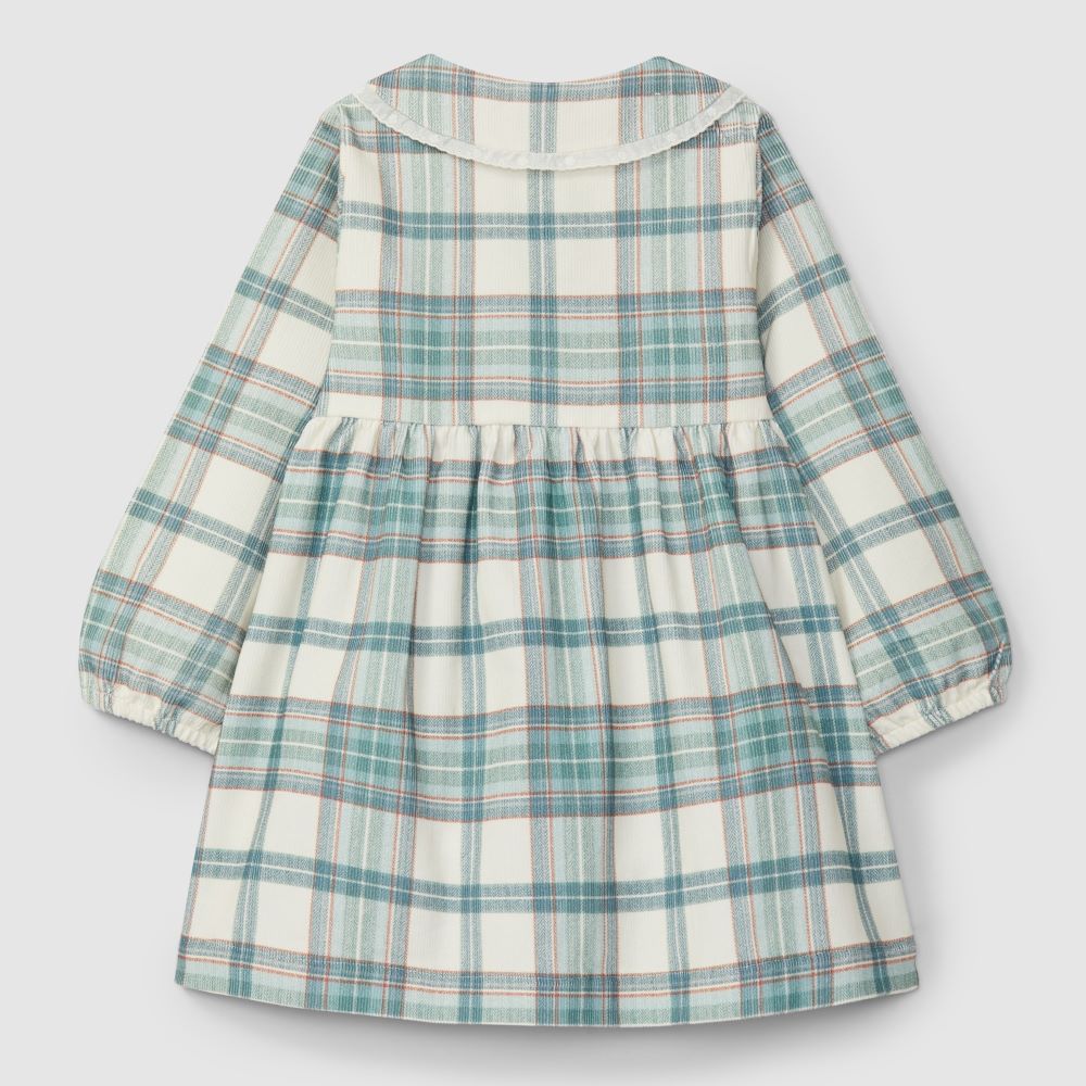 Vestido bombazine xadrez - Laranjinha