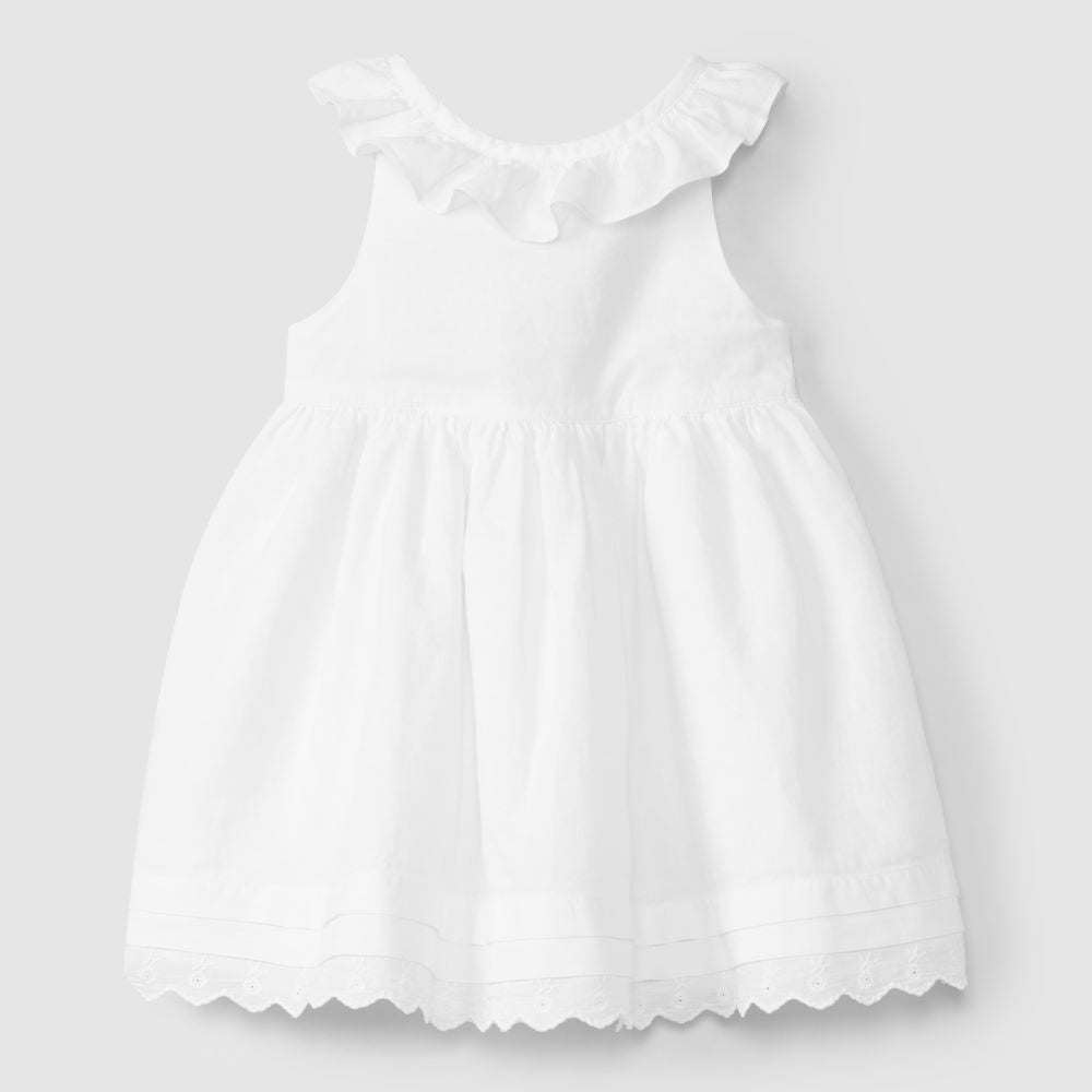 Vestido com alças cruzadas nas costas - Laranjinha