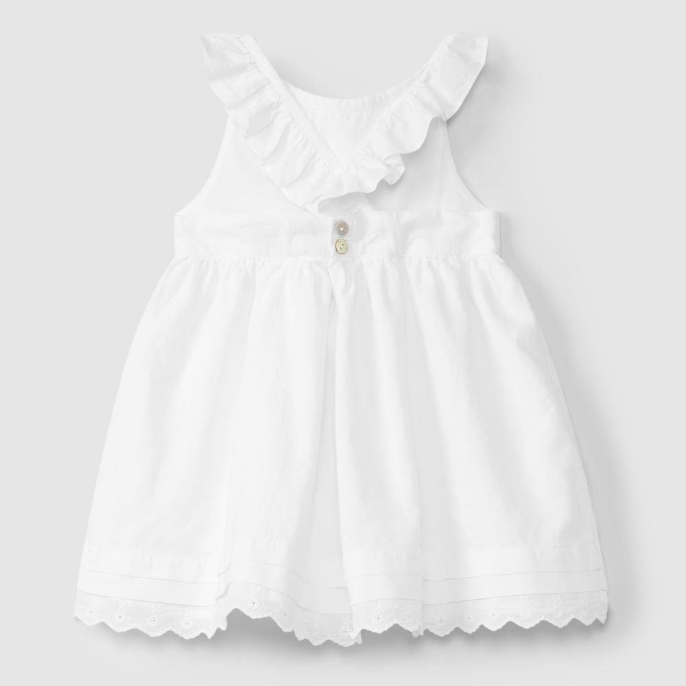 Vestido com alças cruzadas nas costas - Laranjinha