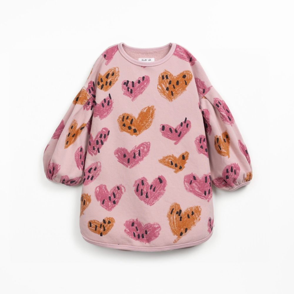 Vestido com estampado de corações - Play Up