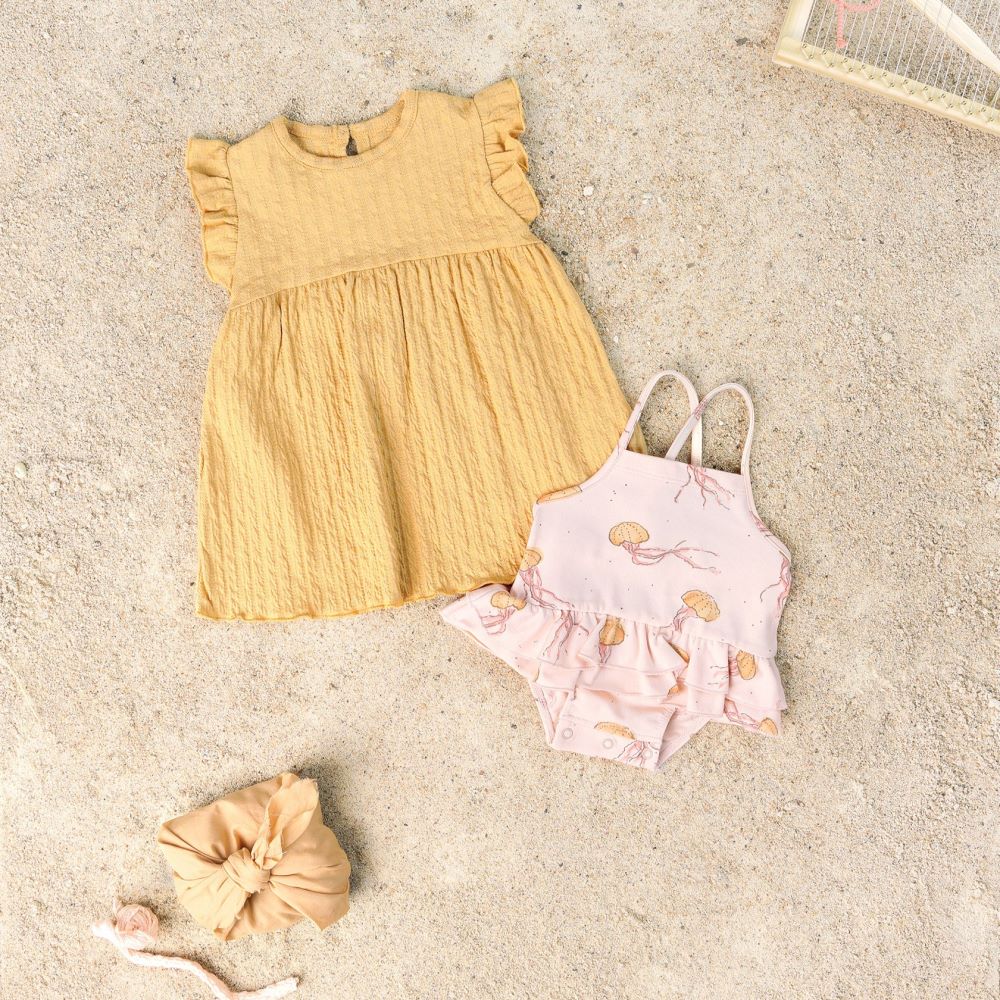 Vestido com folho nos ombros - Play Up