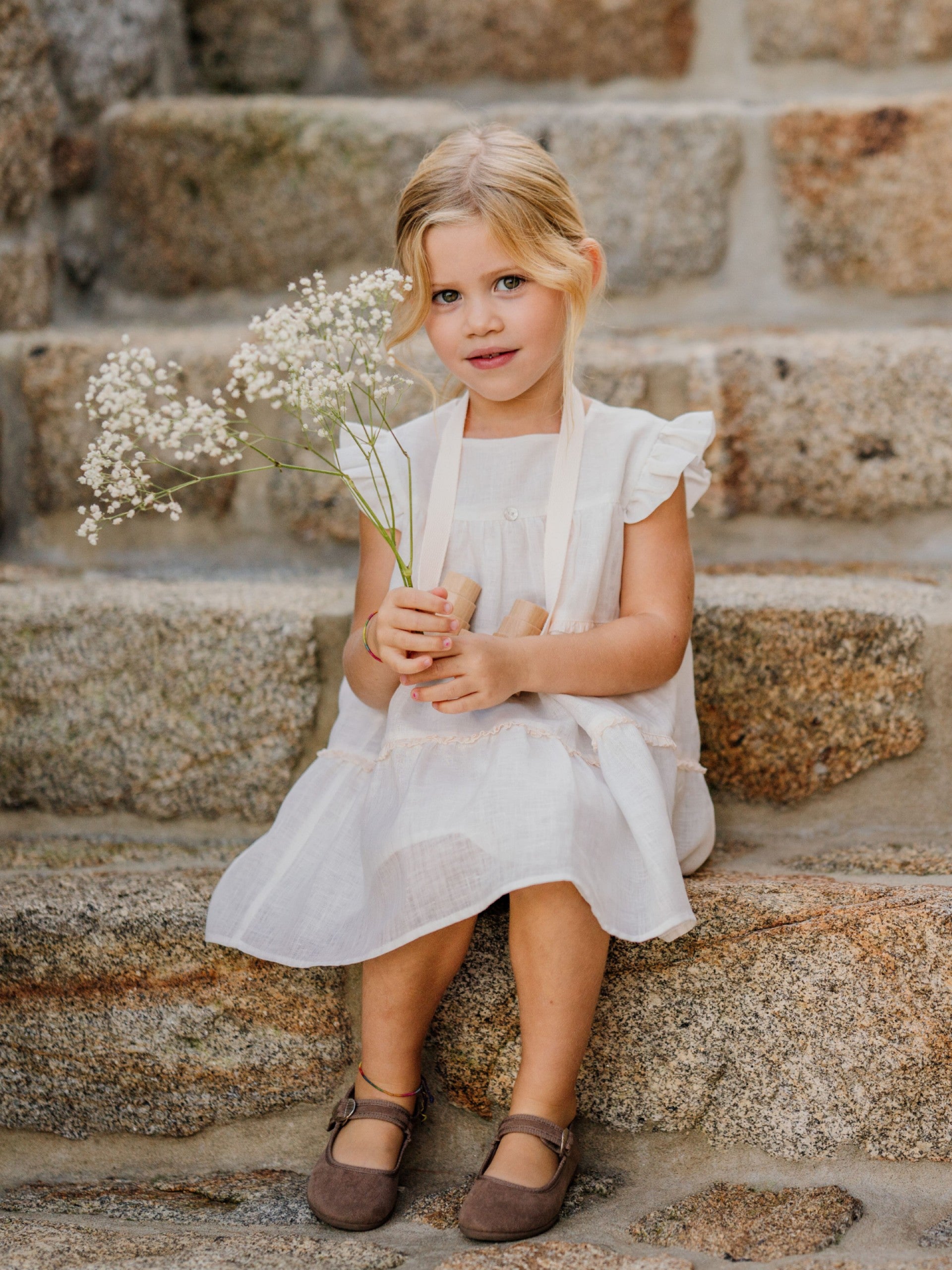 Vestido de algodão e linho | SWEET AND LOVING - Wedoble