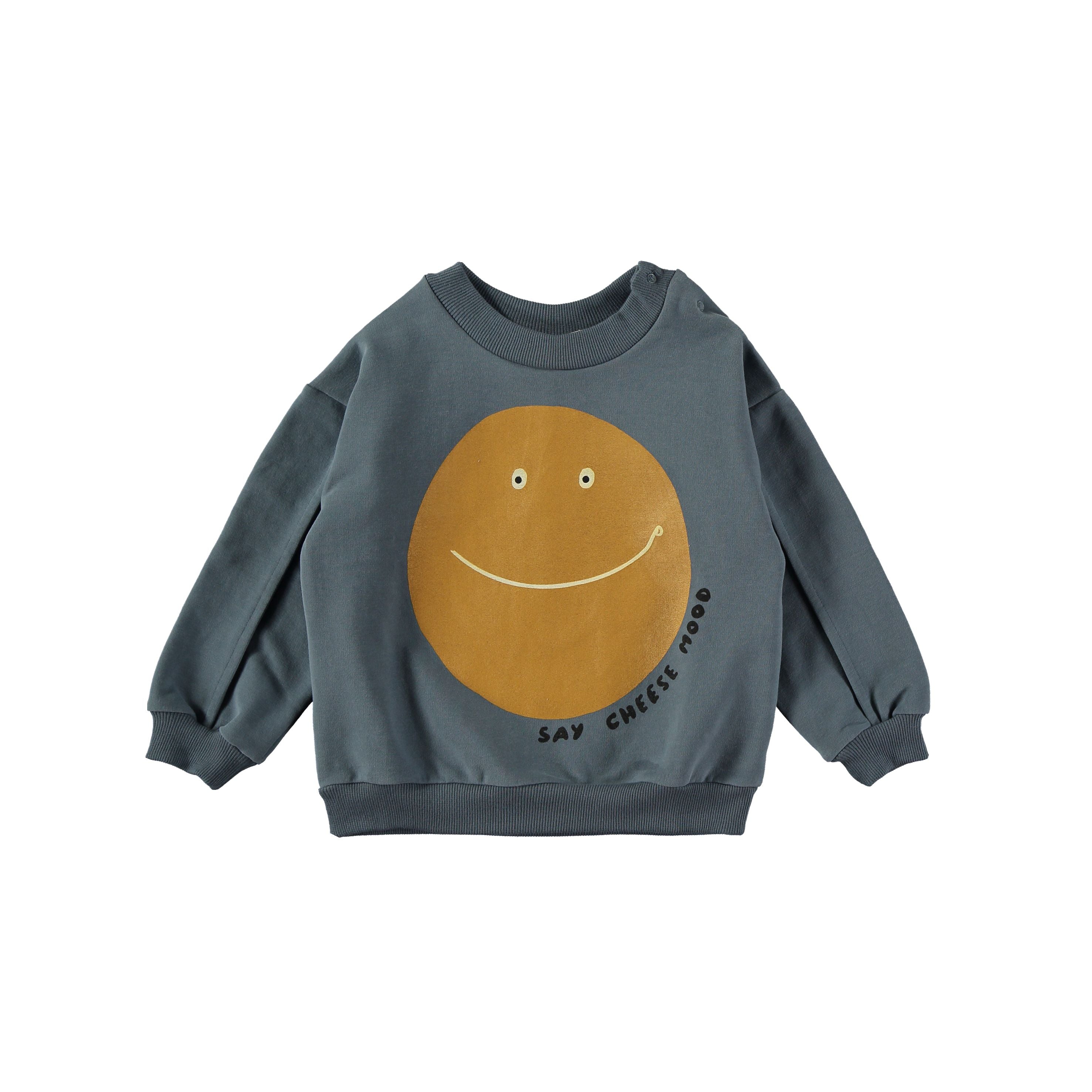 Sweat SAY CHEESE STORM BLUE - Babyclic