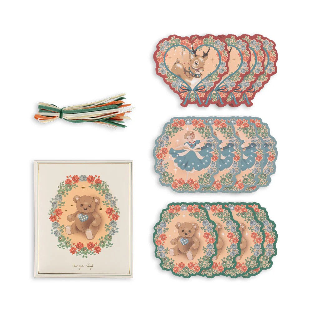 Conjunto etiquetas de natal - Konges slojd