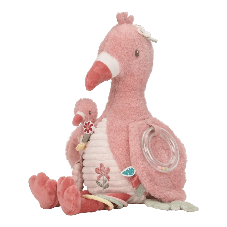 Peluche de Atividades Flamingo |Safari Friends - LITTLE DUTCH