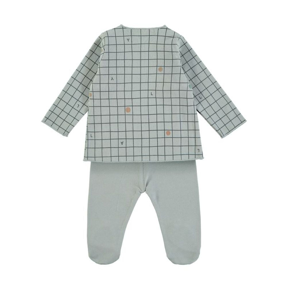 Conjunto recém nascido CHECKS BLUE - Babyclic