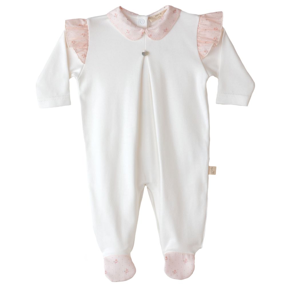 Babygrow com folho no ombro FLORA - Baby Gi