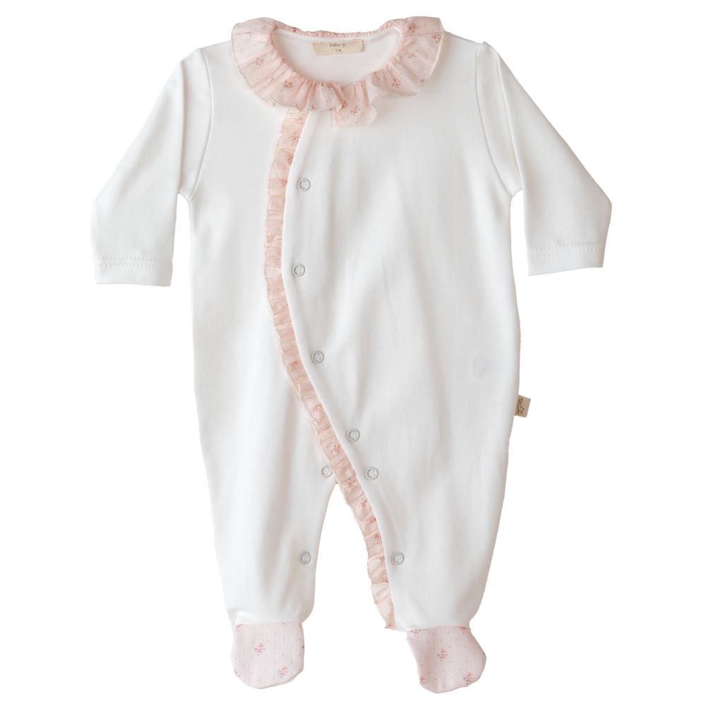 Babygrow com abertura à frente FLORA - Baby Gi