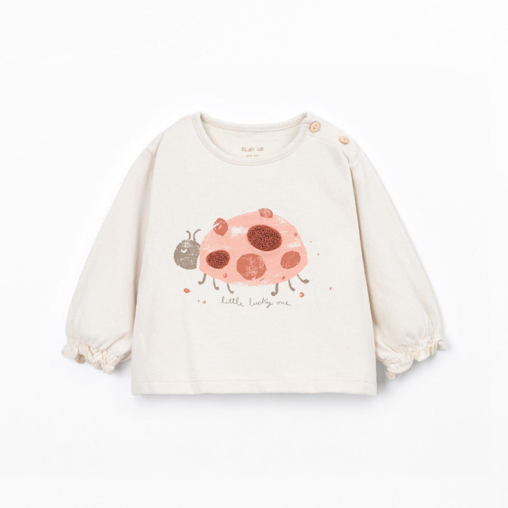 T-shirt com pormenor bordado  PLAY UP