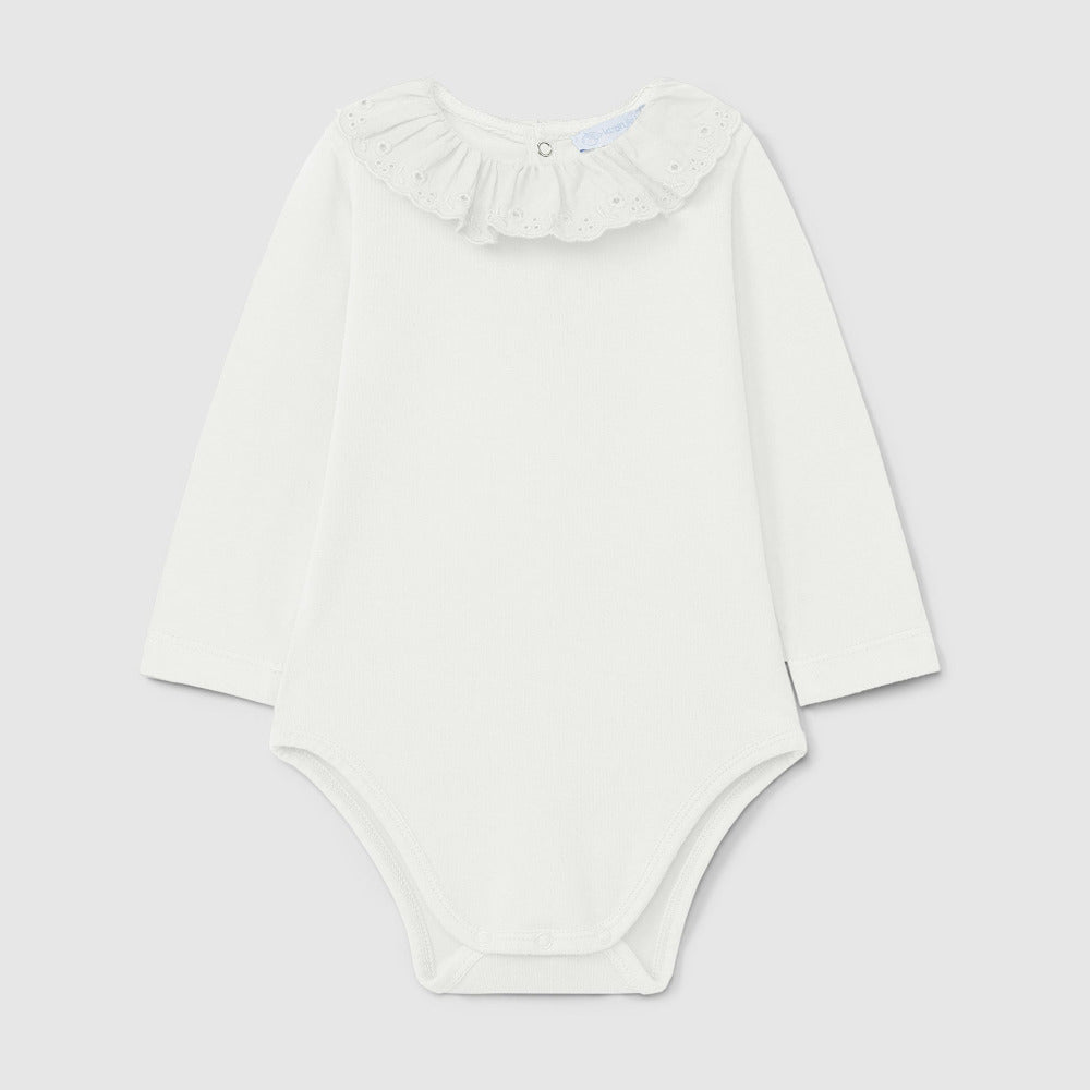 Body gola de folho bordado inglês - LARANJINHA