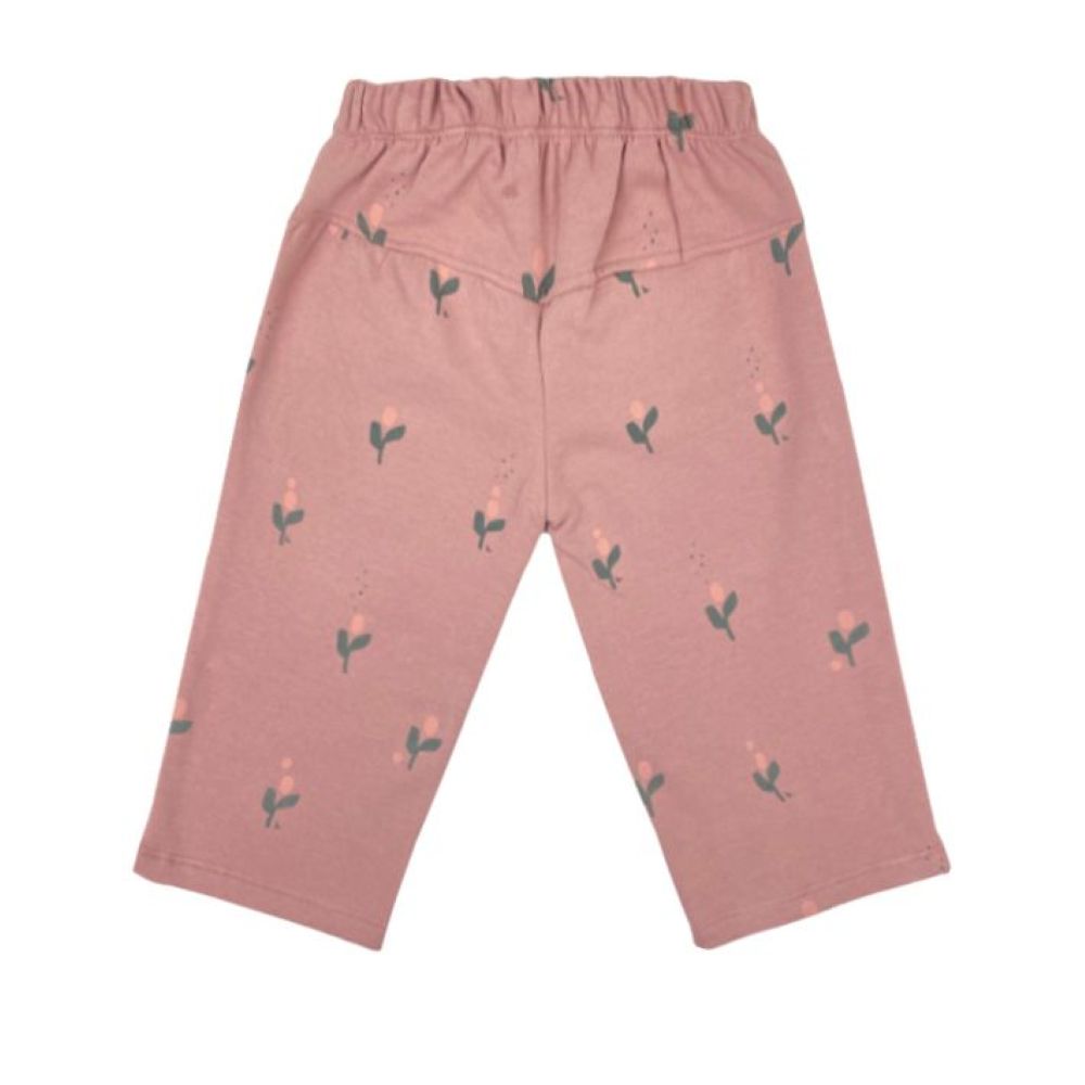 Calças pantalona FLOR PINK - Babyclic