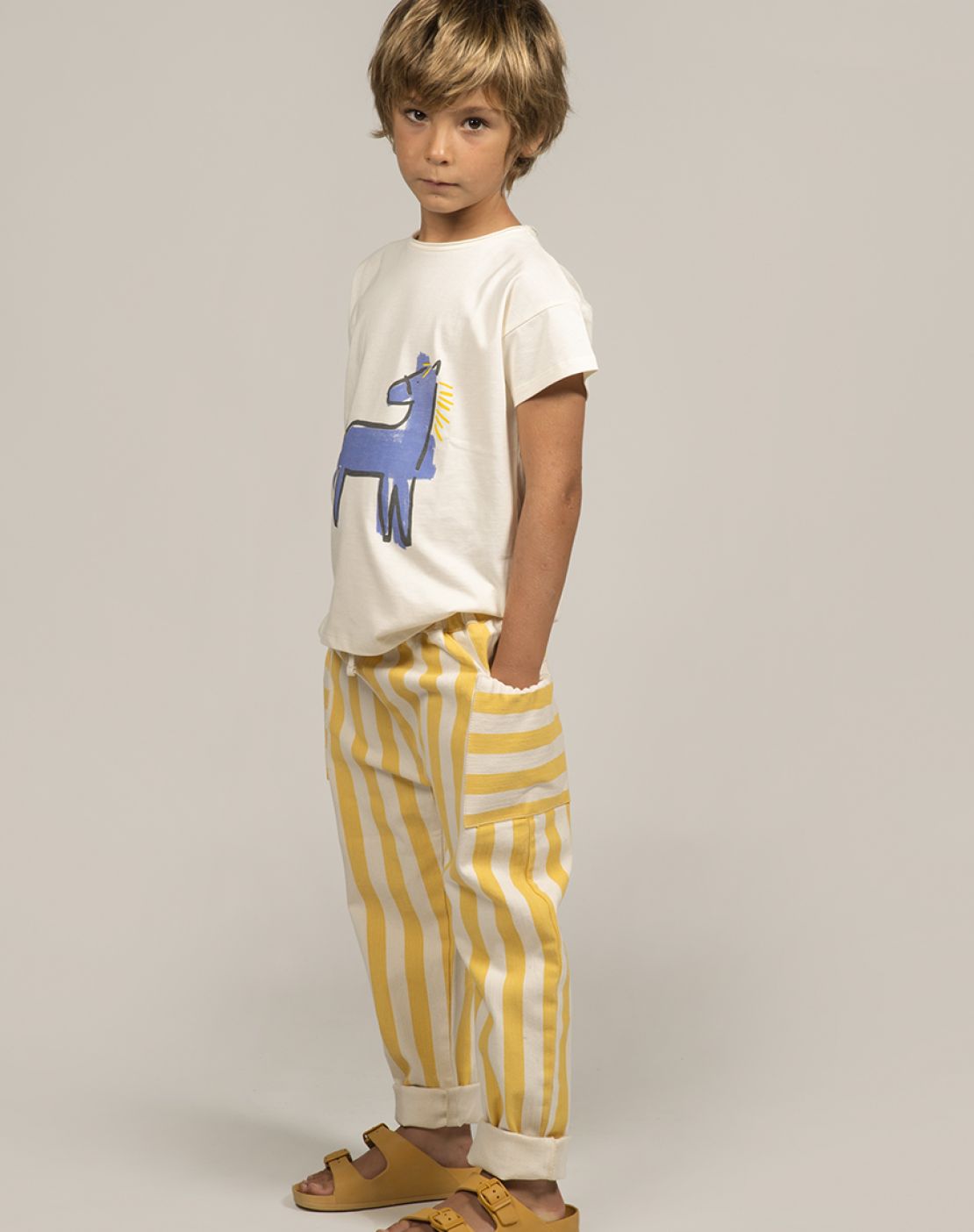 Calças STRIPES LEMON - Babyclic
