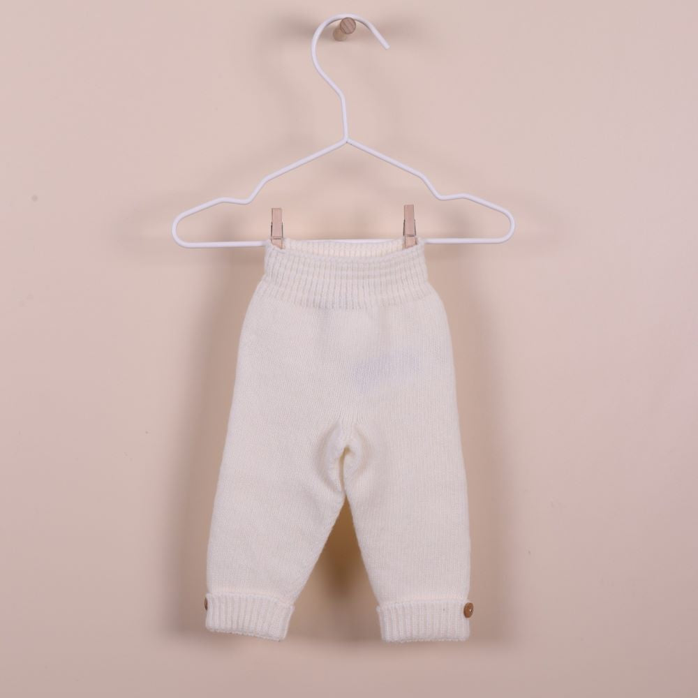 Calças tricotadas em lã LOVE IN WINTER DAYS - Wedoble