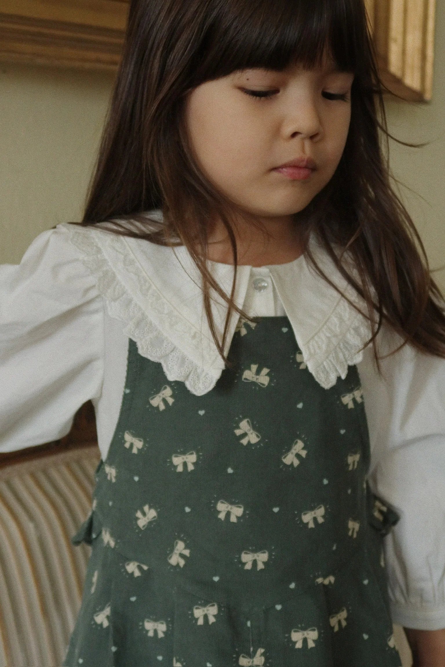 Camisa gola bordado inglês - Konges Slojd