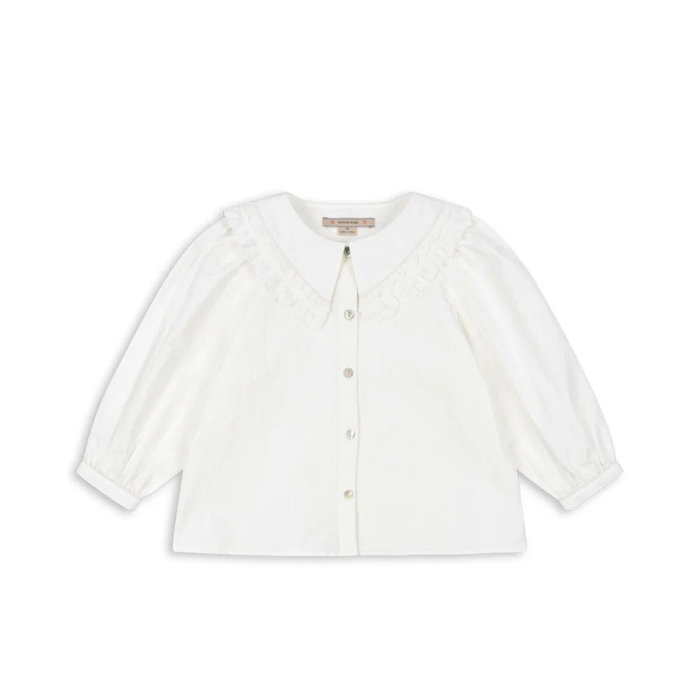 Camisa gola bordado inglês - Konges Slojd