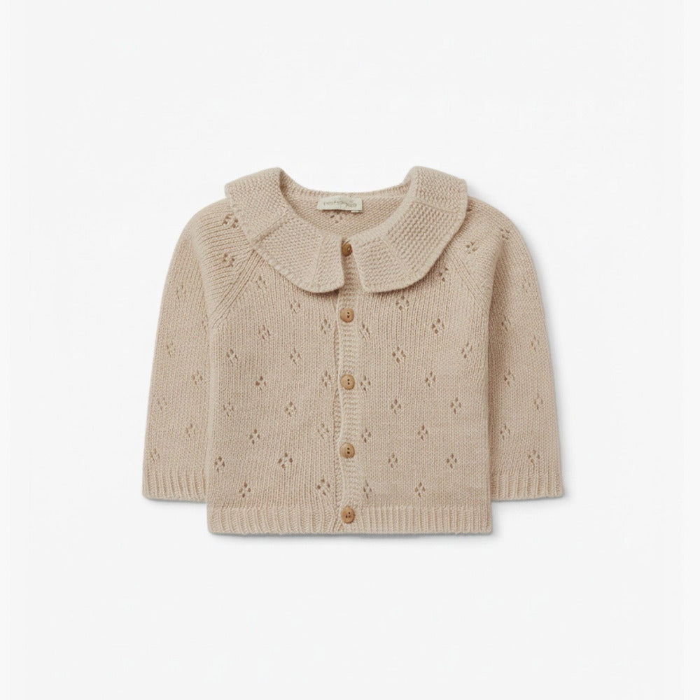 Casaco tricotado tricotado em lã merino | SWEET AUTUMN - WEDOBLE