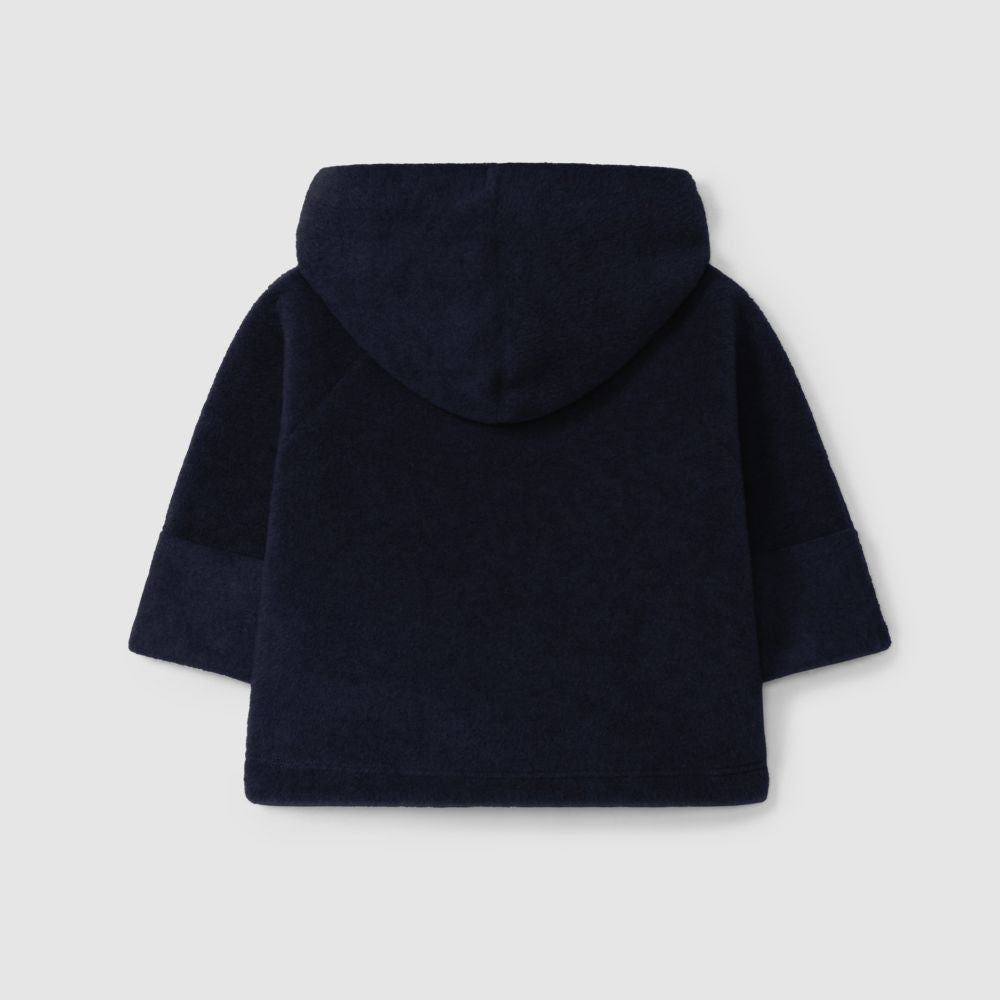 Casaco polar com capuz Marinho - Laranjinha